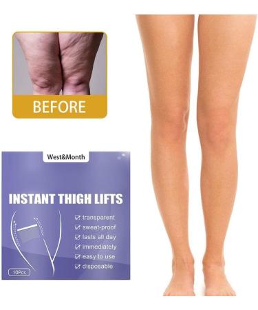 Encomy 10-Piece Instant Thigh Lifting Strips | Transparent Adhesive for Smooth Cellulite & Firm Skin | Ideal for Girls - Buy Online on SooperMarket.com