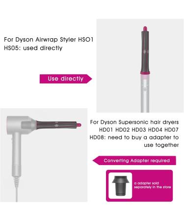 1 Pair 30mm/1.2 inch Long Curling Barrels For Dyson Airwrap Styler Extended Version Curl Barrels Attachment Parts - Buy Online on SooperMarket.com