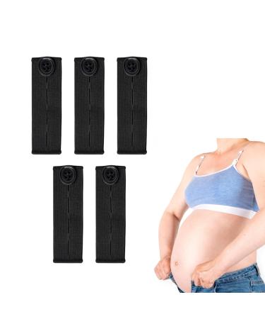 SHENLONG 5PCS Adjustable Waist Extender Button for Jeans - Elastic Waist Extenders for Pants - Black - Buy Online on SooperMarket.com