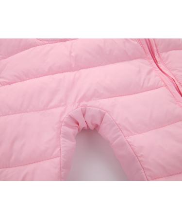Happy Cherry Baby Toddler Hooded Romper Footie Pajamas - Bear Pink, 6-12 Months - Buy Online on SooperMarket.com