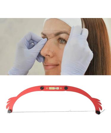 Eyebrow Mapping Tool Locking Design High Accuracy Simple Adjustable Eyebrow Marker Ruler for Salon (Red) - Buy Online on SooperMarket.com