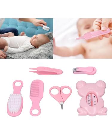 BORDSTRACT Baby Healthcare and Grooming Kit 6 Pcs - Pink Nursery Care Set for Newborns - Buy Online on SooperMarket.com