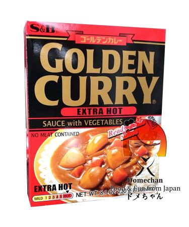 S&B Golden Curry Extra Hot with Vegetables (230g) -contained no meat