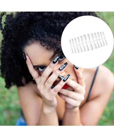 Dajidafu 1 Set Almond Press on Nails Artificial Fingernails Water Drop Style Pointed Art Decals DIY Beauty Tool Decorations - Buy Online on SooperMarket.com