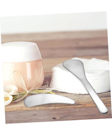 2-Piece Stainless Steel Spatula Set for Cosmetics - Ideal for Eye Cream Face Masks & Lotions - Buy Online on SooperMarket.com