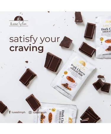 Luxe Slim Dark Choco Chocolate Drink 10 Sachets - 210g | Delicious and Decadent Cocoa Beverage - Buy Online on SooperMarket.com