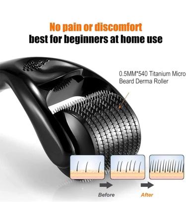 Beard Roller 0.5mm - Microneedle Dermaroller for Beard Growth & Care | 1 Pack - Buy Online on SooperMarket.com