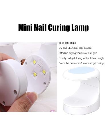16W Mini UV Nail Lamp - LED Dryer with 3 Light Chips & 60s Timer | Portable Nail Curing with USB - Buy Online on SooperMarket.com