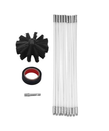 Dryer Vent Cleaner Kit 20ft Kit Flexible Lint Brush with Drill Attachment Fast Cleaning Synthetic Brush Head