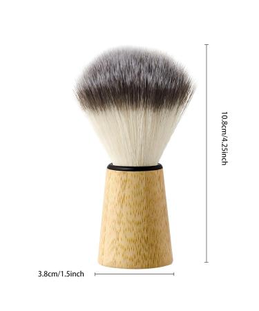 Magideal Men's Shaving Brush - Wooden Handle Nylon Bristles for Foam & Facial Cleaning | Ideal Gift for Home & Travel - Buy Online on SooperMarket.com