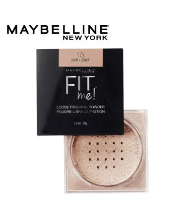 Maybelline Fit Me Loose Finishing Powder 15 Light - 0.7 oz (20g) | Flawless Matte Finish - Buy Online on SooperMarket.com