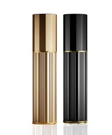 BRARIOS Perfume Atomiser Refillable 2 Pcs Travel Size Portable Atomiser Spray Mini Empty Perfume Bottle Leak Proof Cologne Dispenser for Women and Men 5ml (Gold&Black)