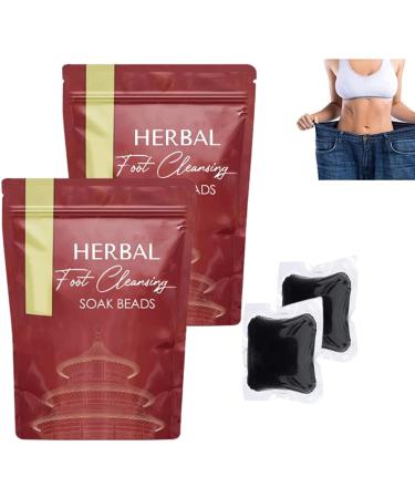 Herbal Detox&Shaping Cleansing Foot Soak Beads Herbal Detox and Shaping Foot Soak Beads Herbal Detox Cleansing Foot Soak Beads for Foot Care (2 Pack)