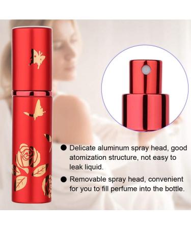 Verdant Touch Perfume Spray Bottle Portable Perfume Bottle Aluminum Atomizer 10ml Empty Cosmetic Spray Bottle (Red) - Buy Online on SooperMarket.com