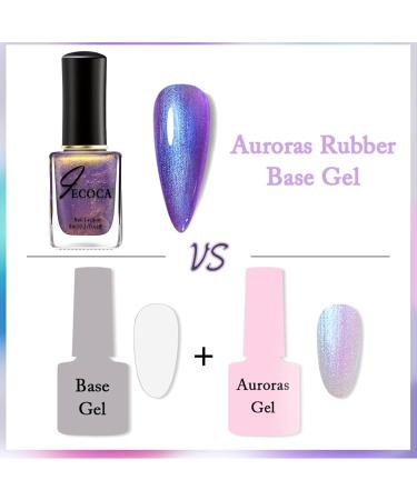 Purple Nail Varnish Chrome Nail Polish Glitter Aurora Gel Nail Varnish Quick Dry Soak Off Nail Art Manicure Pedicure For Professional Drying No UV Needed For Women Party 8ml - Buy Online on SooperMarket.com