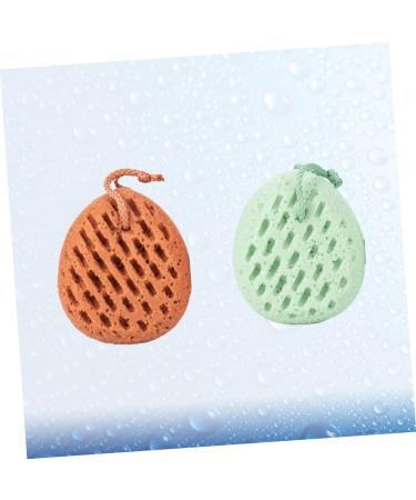 Buy 2pcs Wash Sponge Bath Loofah Scrubber - Exfoliating Tools for Bath & Shower | Ideal for All Skin Types - Buy Online on SooperMarket.com