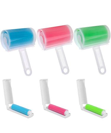 Pack of 6 lint rollers reusable lint rollers washable lint roller for hair dust lint animal hair