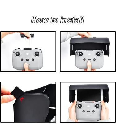 SUPRBIRD Sun Hood for DJI Mavic Mini 2 & Mavic Air 2 - Controller Mount Sunshade for Smartphone Screen - Buy Online on SooperMarket.com