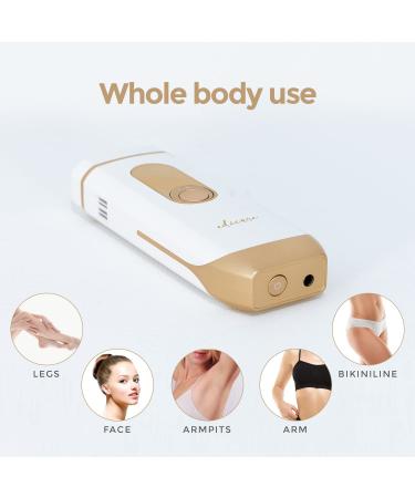 Edicare Laser Epilator IPL | Hair Removal for Women & Men | 4 Modes & 5 Intensities | Home Use Face Body & Bikini - Buy Online on SooperMarket.com