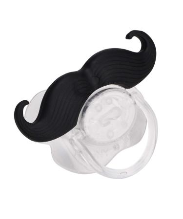 Baby Funny Pacifier Silicone Pacifier Food Grade Lips Portable Cute Pacifiers with Funny Beard Design for Child Kids Teeth Binky Gift Curls Beard