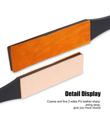 Professional Leather String String & Polishing Paddle - 30x5x2 Double Size PU Leather Manual Razor Sharpening Board - Buy Online on SooperMarket.com