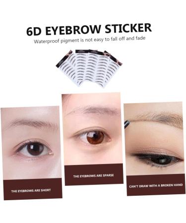 WOFASHPURET 4pcs Eyebrow Stickers Hair Like Eyebrows Stick on Imitation Eyebrow Transfer Stickers 4d Make up - Buy Online on SooperMarket.com