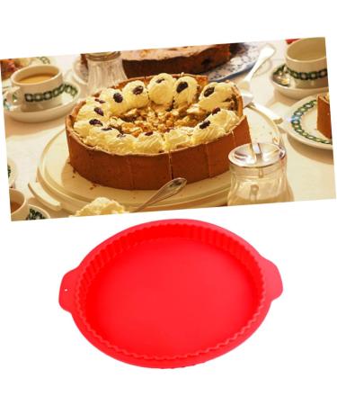 IMIKEYA 1pc Non Stick Nonstick Red Silicone Cake Mold Cookie Mold Baking Pan Silicone Molds Round Cake Pan Silicone Gummy Molds Silicone Baking Mold Silicone Mold for Cake Pizza Bakeware 31 X28.5CM Red - Buy Online on SooperMarket.com