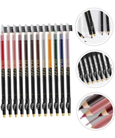 KALLORY 12pcs Lip Liner Eyeliner Waterproof Eye Liner Pencil Lipliner Pens Cosmetic Supplies Makeup Pen Lips - Buy Online on SooperMarket.com