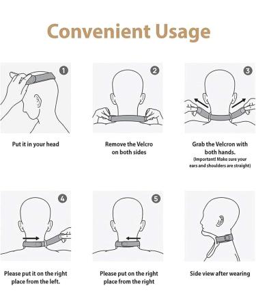 Cervical Neck Orthotic 360 Rotation Adjustment Neck Brace Support Folding Design Easy to Carry Adult Neck Brace Suitable for Men Women Students - Buy Online on SooperMarket.com