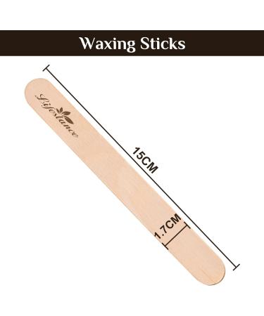Lifestance Professional Wooden Wax Sticks - 60PCS Premium Spatulas for Body & Facial Hair Removal Waxing at Home - Buy Online on SooperMarket.com