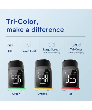 Viproud No-Touch Digital Forehead Thermometer - High Accuracy with LED Screen and Fever Alarm - Buy Online on SooperMarket.com