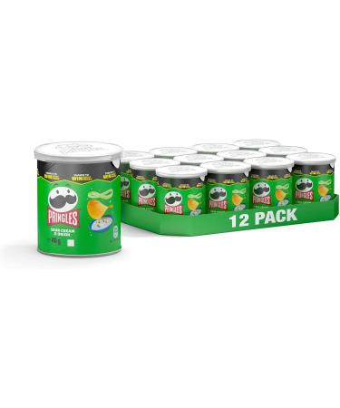 Pringles Sour cream & onion Pop & Go Crisps 12 x 40g - Buy Online on SooperMarket.com