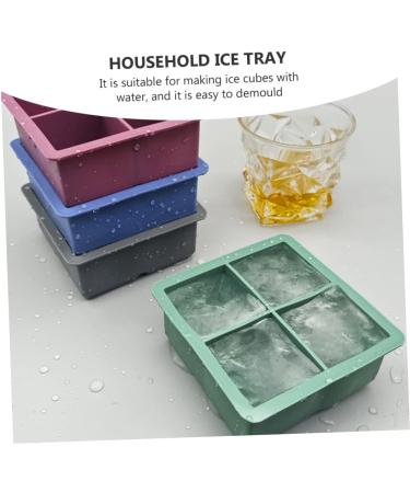 MAGICLULU 2pcs Silicone Ice Tray Mini Refrigerator Silicone Tray Cake Ice Making Mold Chocolate Candies Whisky 11.4X11.4CM Green - Buy Online on SooperMarket.com