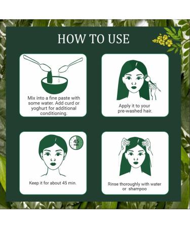 Cassia Powder Colourless Organic Herbal for Hair with 100% Organic Henna Hair Dye in 12 Shades - Buy Online on SooperMarket.com