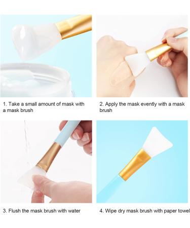 Makeup Facial Mud Masks Even Applicator Soft Head Face Mask Brush Soft Silicone Clay Mask Applicator for Foundation Cream Lotion Face Mask Beauty Toolfor Beauty Salon Home Use Blue - Buy Online on SooperMarket.com