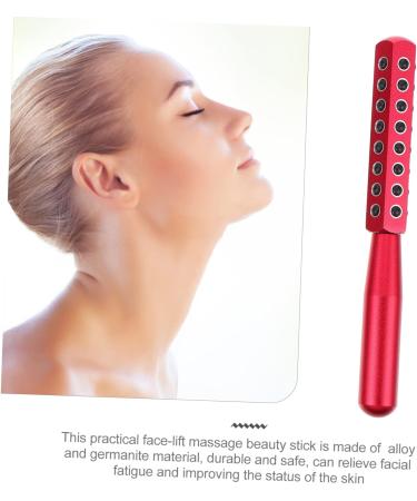 Healeved 1pc Face Firming Machine Facial Roller Eye Mini Face Roller Pink Business Card Holder Face Massager Facial Beauty Massager Face Lift Tool Ipl Red Aluminum Alloy 16.5X2cm Red - Buy Online on SooperMarket.com
