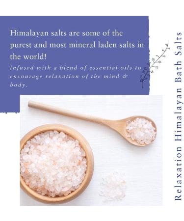 Absolute Aromas Relaxation Bath Salts 290g - Pink Himalayan Salt with Pure Essential Oils for Relaxation - Buy Online on SooperMarket.com