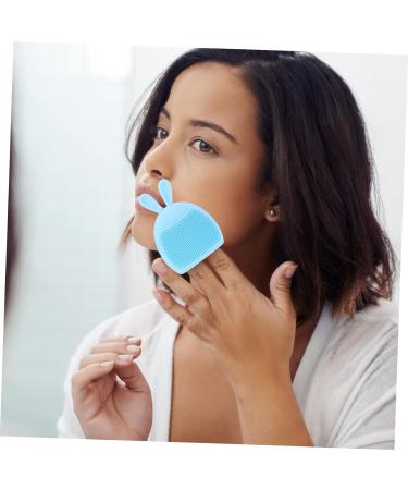 minkissy 24 Pcs Rabbit Ears Facial Brush Face Wash Brush Silicone Face Wash Massager Silicone for Face Silicone Face Brush Silicone Facial Cleaner Handheld Silica Gel Pore Brush Body Miss Light Bluex6pcs 7.5x7.5cmx6pcs - Buy Online on SooperMarket.com