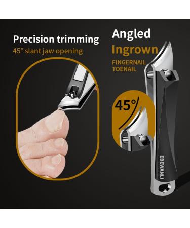 Buy Ingrown Nail Clippers - Stainless Steel Toe & Fingernail Clippers for Seniors Men & Women | Curved Blade Design for Easy Use - Buy Online on SooperMarket.com