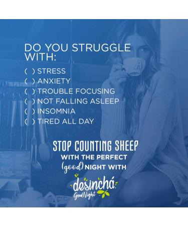 Desincha Nighttime Herbal Tea for Relaxation & Quality Sleep - 60 Day Supply - Buy Online on SooperMarket.com