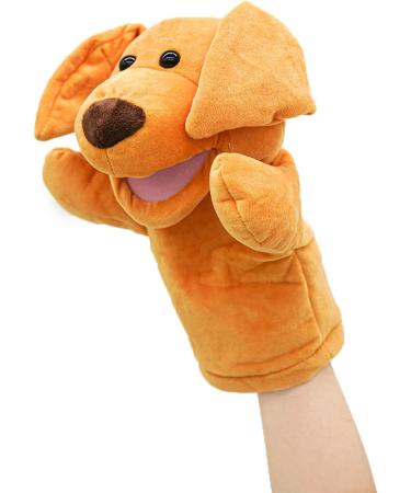 Lilizzhoumax Simulation Puppy Hand Puppet - Interactive Plush Dog Toy for Kids | Role-Playing & Early Education Fun - Buy Online on SooperMarket.com