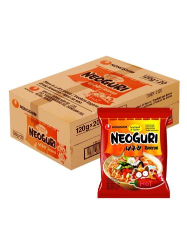 Nongshim Neoguri Ramyun Seafood & Spicy 120g (Pack of 20) Starry Mart