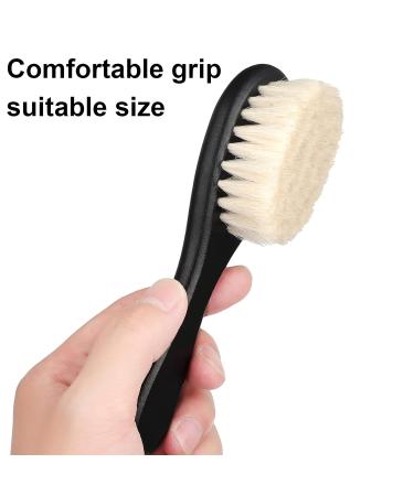 Barber Fade Brush Set - 2 Pieces Soft Beard Brush and Neck Duster with Wooden Handle for Hair Cutting Kits - Buy Online on SooperMarket.com