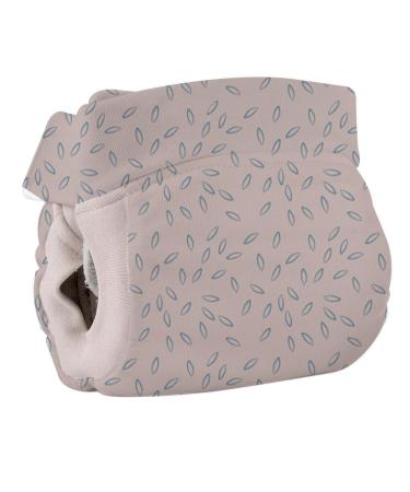 Popolini Easyfree All-in-3 cloth diaper / holding diaper for diaper-free and fabric winder (beige Leaves L (9-15kg)) Beige Leaves L (9-15kg)