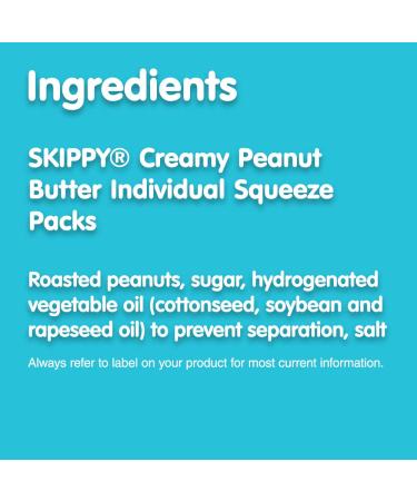 SKIPPY Creamy Peanut Butter Squeeze Packs - 1.15 oz, 8 Pack - Convenient Individual Portions - Buy Online on SooperMarket.com