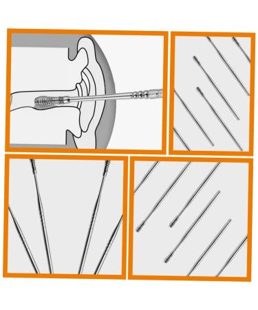 Spring Ear Pick Set - 6pcs Stainless Steel Spiral Ear Cleaner Kit - Buy Online on SooperMarket.com