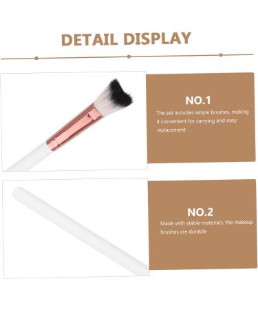 Gogogmee 3pcs Fish Tail Brush Makeup Brush for Women Nose Brush Makeup Brushes Contour Brush Aluminum Tube 18.50X1.00X1.00CM As Shown - Buy Online on SooperMarket.com