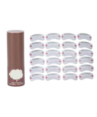 Waterproof Eyebrow Stamp Stencil Kit - 24pcs Reusable Stencils for Brow Shaping and Filling - Makeup Eyebrow Definer - Buy Online on SooperMarket.com