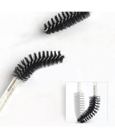 Worparsen 10Pcs Tube Eyelash Brush Makeup Accessory Practical Mascara Curl Lash Brushes Black - Buy Online on SooperMarket.com