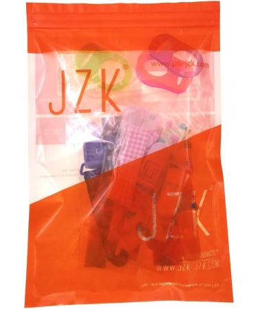 JZK 7-Pack Silicone Baby Dummy Clip Ring and Pacifier Holder Straps for Girls - Mam Soothers Compatible | Multicolor Baby Girl Accessories - Buy Online on SooperMarket.com